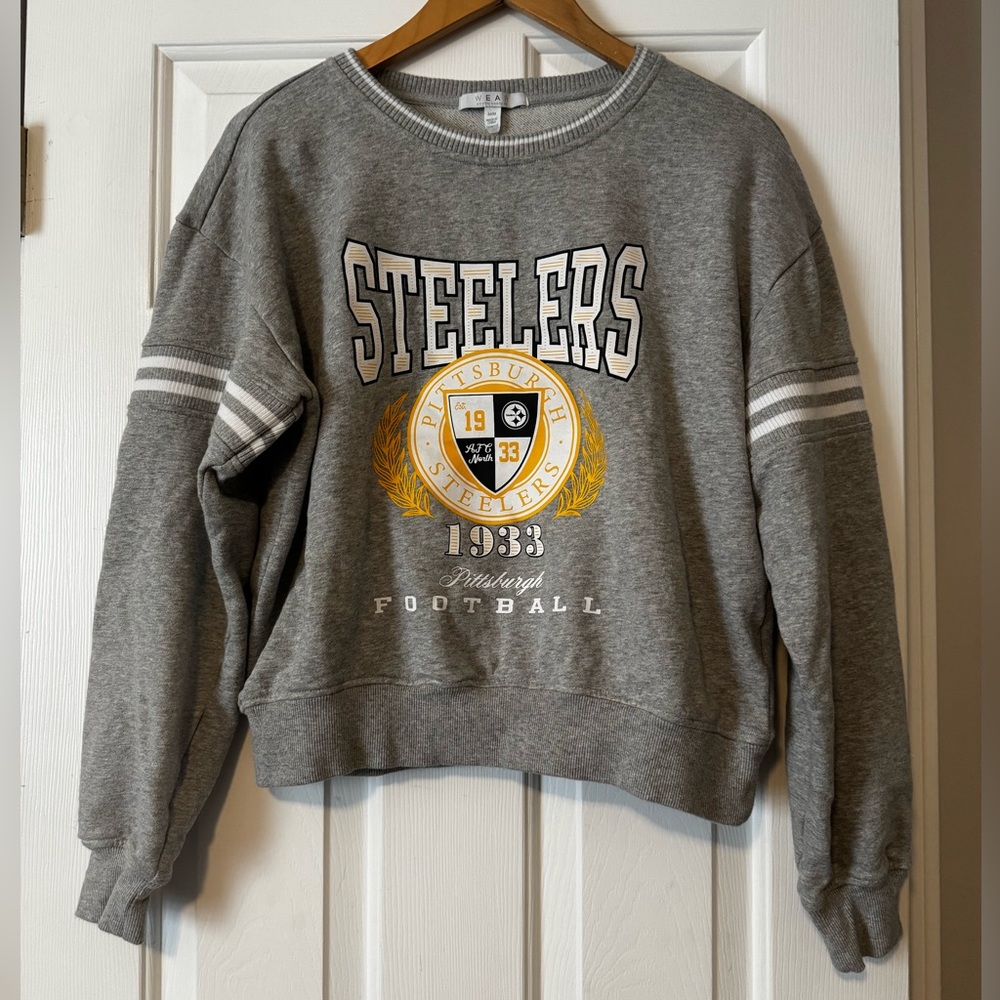Pittsburgh Steelers WEAR by Erin Andrews Vintage Crewneck - Medium 0576